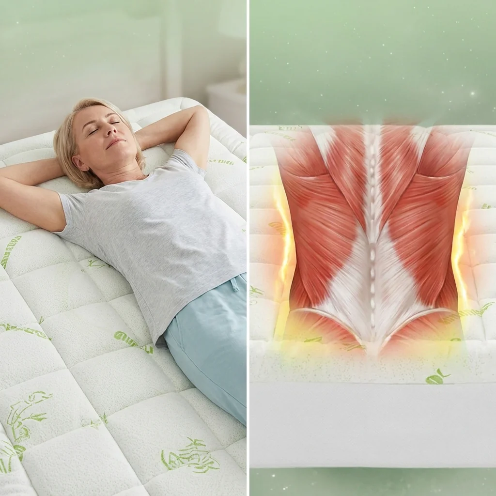 Woman relaxing with muscle relief